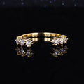 Starsgem Sparkle White Lab Grown Diamond Brilliant Yellow 10k 14k 18k Gold Purity Rings Wedding Band