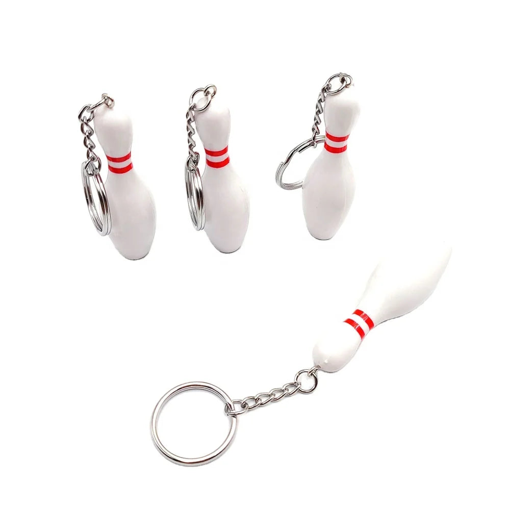 Sports Souvenir Key Ring Mini Bowling Keychain