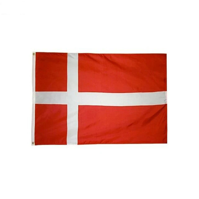 Factory Direct Cheap Stock Fast Delivery Polyester Custom 3x5ft Denmark Flag