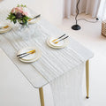 Stock Wedding Luxury 300cm Striped Woven Bohemian Crepe Table Runner for Home & Hotel Use