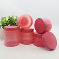 30ml 50ml 60ml 100ml 150ml 200ml 250ml PET Pink  Cosmetic Cream Jars Plastic Lip Scrub Container with pink Cap