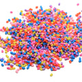 Hot Selling Slime Clay Sprinkles 2*2MM Small Short Soft Clay Crafts Kawaii Sweets Sugar Candy Sprinkles Food Particles Decor Toy