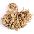 Vintage Natural Hemp String Tag DIY Jewelry Craft Accessories Snap Loop Lock Jute Rope Braided Flax Cord Economical Webbing Hang