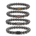 Cool Black Slimming Bracelet Hot Selling Hematite Stone Beads Therapy Health Care Charm Beads Bracelet