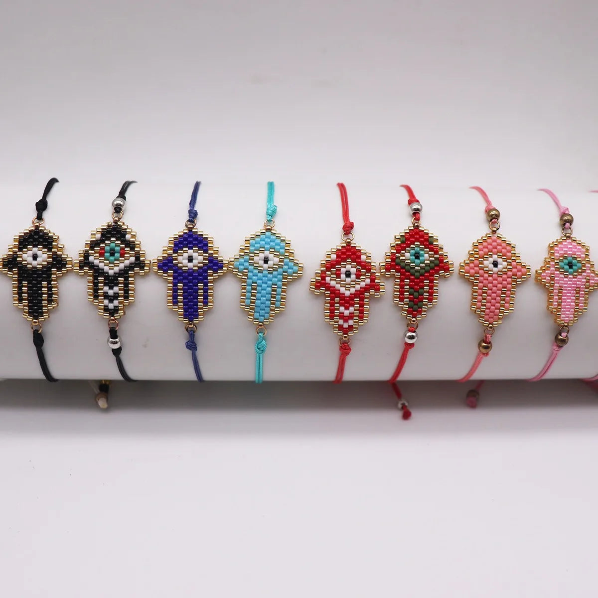 Handmade Bohemian Macrame Beaded Bracelet Multi-Color Metacarpus Pattern Best Leisure Gifts for Women Wholesale Men Bracelet