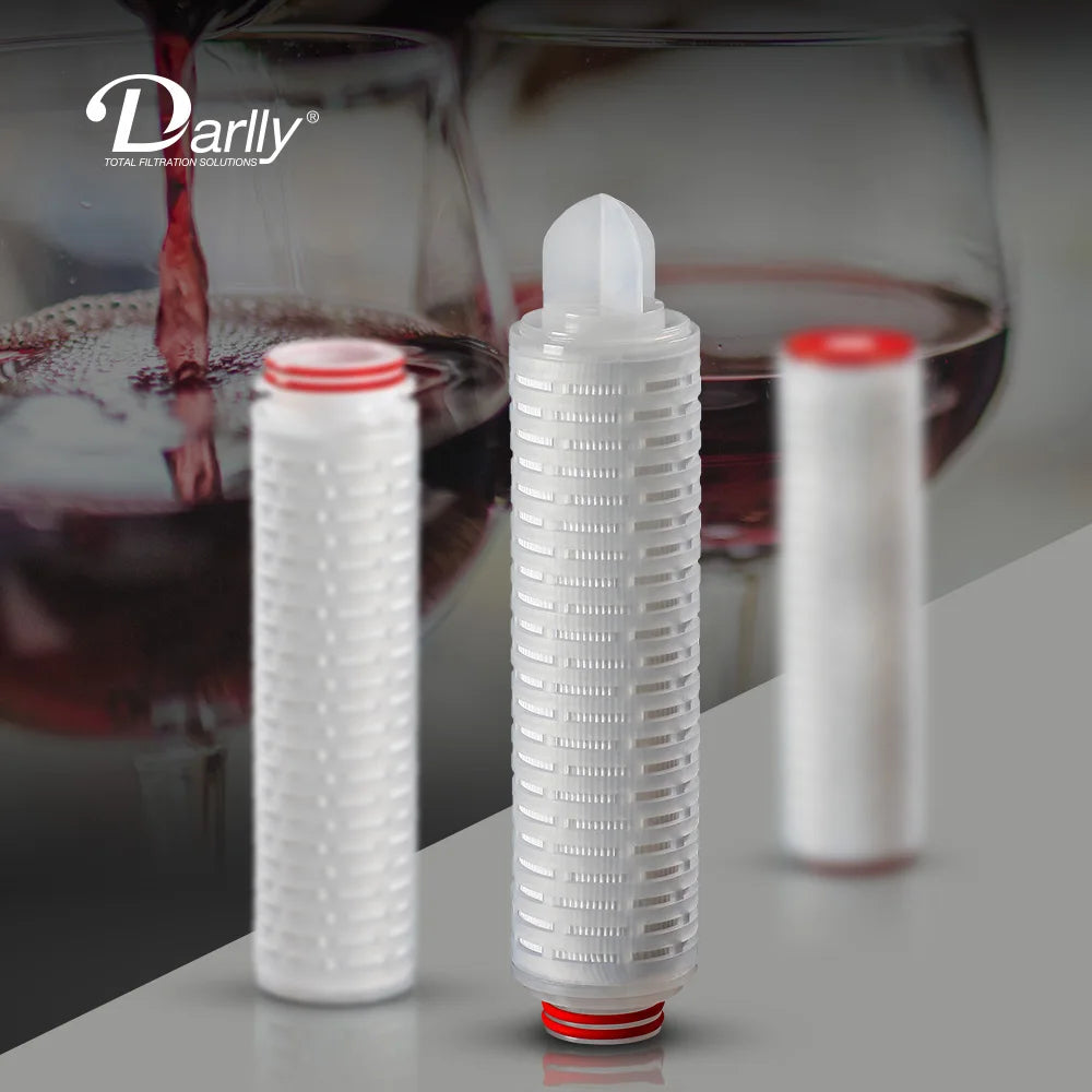 Blueflo 10 Inch PP Pleated Filter Cartridge 5 Micron ISO9001 Certified High Flow Rate High Dirt Holding Filtration Industries