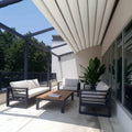 Outdoor Wholesale Patio Waterproof Motorized Retractable Pergola with Aluminum Frame Powder Coated Finish Bioclimatic Design