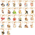 Creative Personality Acrylic Keychain 26 Letters Animal Cartoon Pendant Fashion Trend Protection 3.5cm*5cm