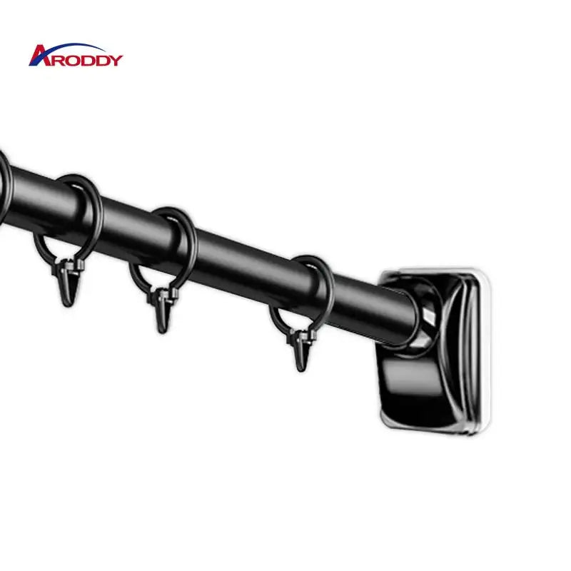 ARODDY Extendable Metal Single Window Rod Iron Metal Curtain Rod Customization Curtain Rods Sets