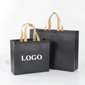 Hot Selling Black  Non Woven Shopping Bag Non-woven Fabric Bag Waist Bag Tote with LOGO Printing in Stock