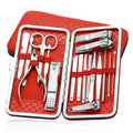 Professional 7 in 1 Stainless Steel Nail Clippers Kit Pedicure Manicure Set 18 Pcs Portable Durable