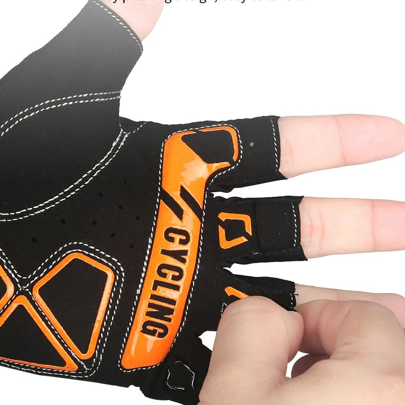 ASRQGOAL Summer Cycling Half-Finger Mesh Gloves Breathable Climb Racing Glove for Kids Adults Outdoor Sports Glove at Low Price