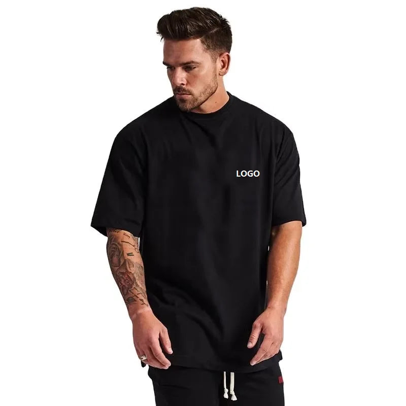 Blank Oversized T Shirt Over Size Drop Shoulder T-shirts  Palm Angel T-shirt Fruit the Loom Custom T-shirt Graphic