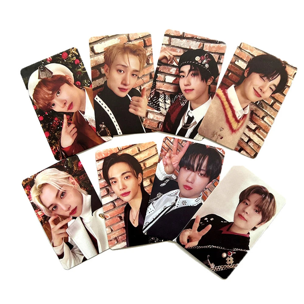 KPOP Stray Kids Christmas Photocards Social Path Album Postcard LOMO Cards BangChan Felix Leeknow HyunJin for Fans Collection