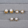 Wholesale Cheap Design White Button Pearl Earring for Women Earrings