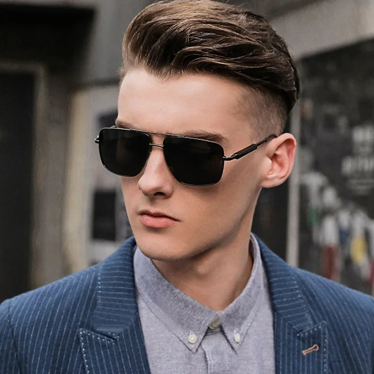 DOISYER Custom Men's Sunglasses High Quality Night Vision Polarized Performance Eyewear Featuring Spring Hinge Metal Legs Custom