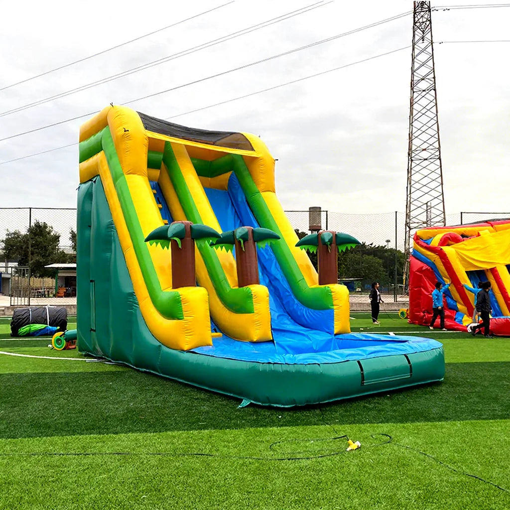Commercial Grade PVC Industrial Inflatable Backyard Jumper Bouncy Jump Castle Customizable Outdoor Water Slide Pool