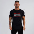 2022 Brand New Running Fitness Clothing Printed Men's Cotton Running T Shirt Tops Hip Hop T-shirt Short Sleeve Casual for Male