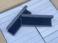 Stock Black Leatherette Bracelet Box with Octagonal Shape Velvet Lining Recycled Materials Long Chain-Custom Logo Option