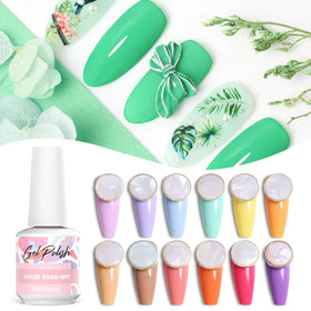Missgel Bulk High Pigment 24 Solid Color Gel Oem Rebranding Nails Supplies Salon Permanentes UV Nail Gel Polish