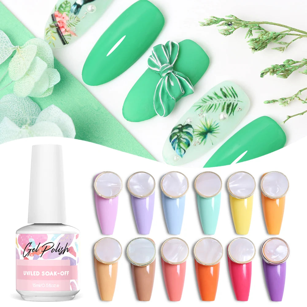 Missgel Bulk High Pigment 24 Solid Color Gel Oem Rebranding Nails Supplies Salon Permanentes UV Nail Gel Polish