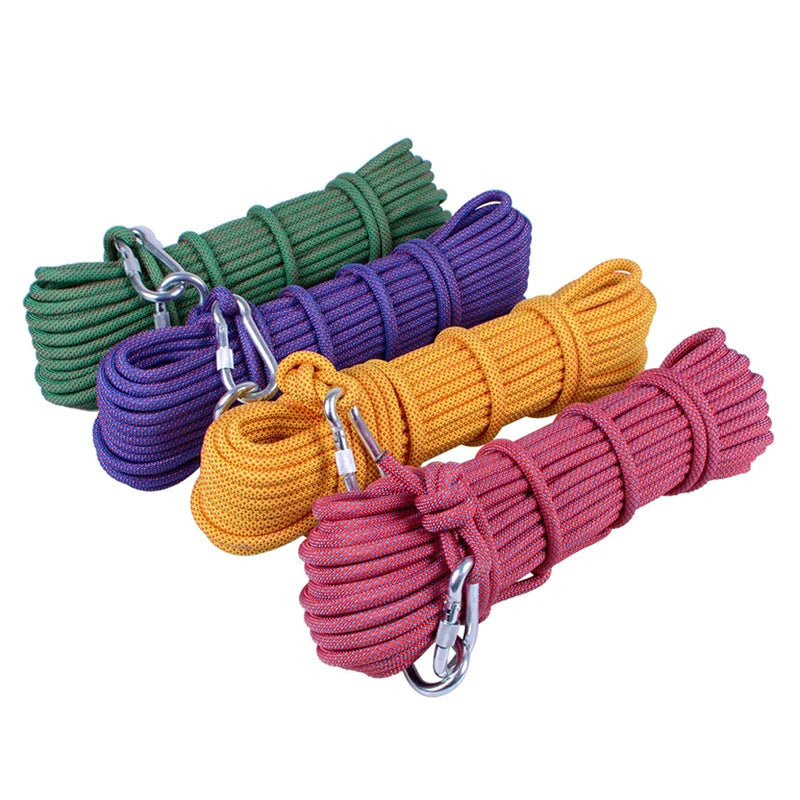 Double Braided Polyester Nylon 6mm 8mm 10mm 12mm Static Safety Climbing Rope
