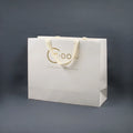 Paper Bag Custom Printed Logo Luxury Clothing Shopping Paper Bags Hot Stamping Recyclable Gift Bag With Ribbon Rope