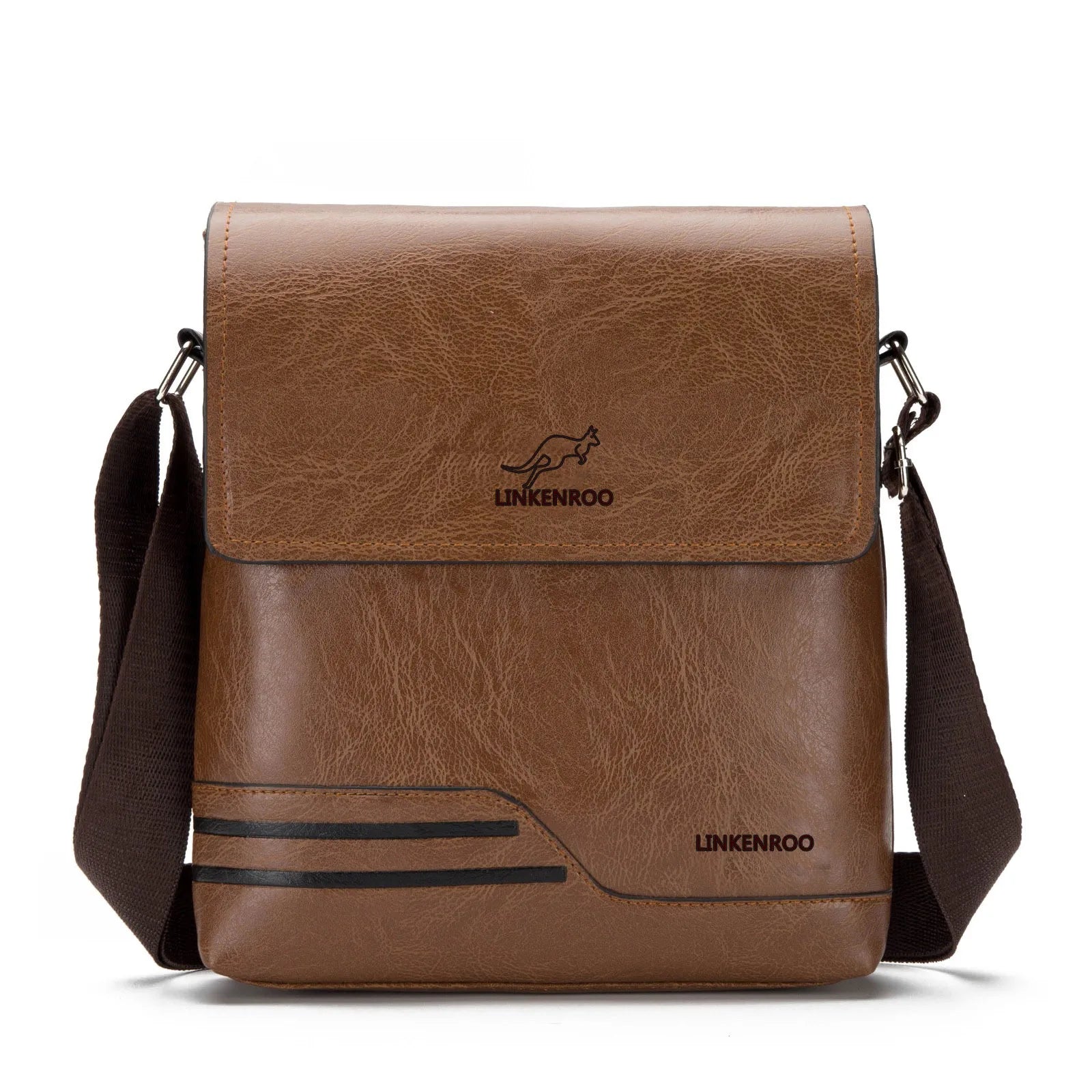 Best Seller Men PU Shoulder Bag ODM Branded logo Travel Messenger Bags Crossbody for Men