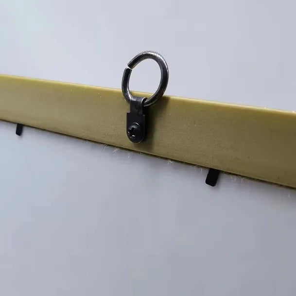 22x36mm Single-hole Iron Metal Plain Black Nickel-plated Photo Picture Frame Hanger Wall Hook Home Use Box