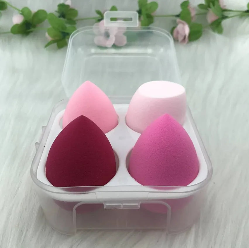 Custom Logo Private Label Luxury Latex Free Soft Face Makeup Blender Beauty Sponge 40x60mm Washable Customizable Color