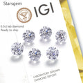 HPHT Cvd Diamond 4mm VS VVS IGI Loose Gemstone Synthetic Cvd Lab Grown Diamond 0.3ct Diamond for High End Jewelry
