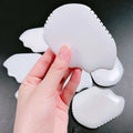 Huiying White Jade Type Jade Gem Gua Sha Stone Tool Guasha Scraping Massage Spiky Shape Tool