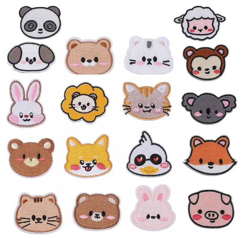 Self Sticker Embroidered Eco-Friendly PVC Iron-On Cute Egg Theme Patch for Clothes Hats Bags