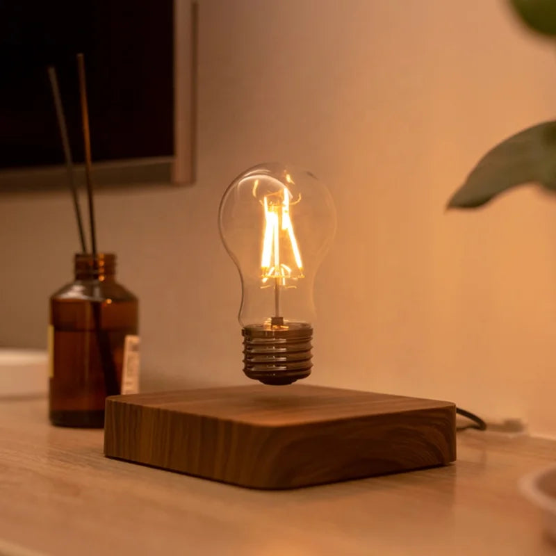 Modern Living Rom Art Decor Indoor Stand Lighting LED Floor Lamp Bedroom Bedside Magnetic Levitation Floating Bulb Night Light