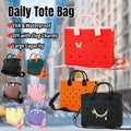 2025 Fashionable Open-Closure EVA Tote Handbag Punch Holes for Work Shopping Summer Beach Vacations Clog Shoe Charm for Women