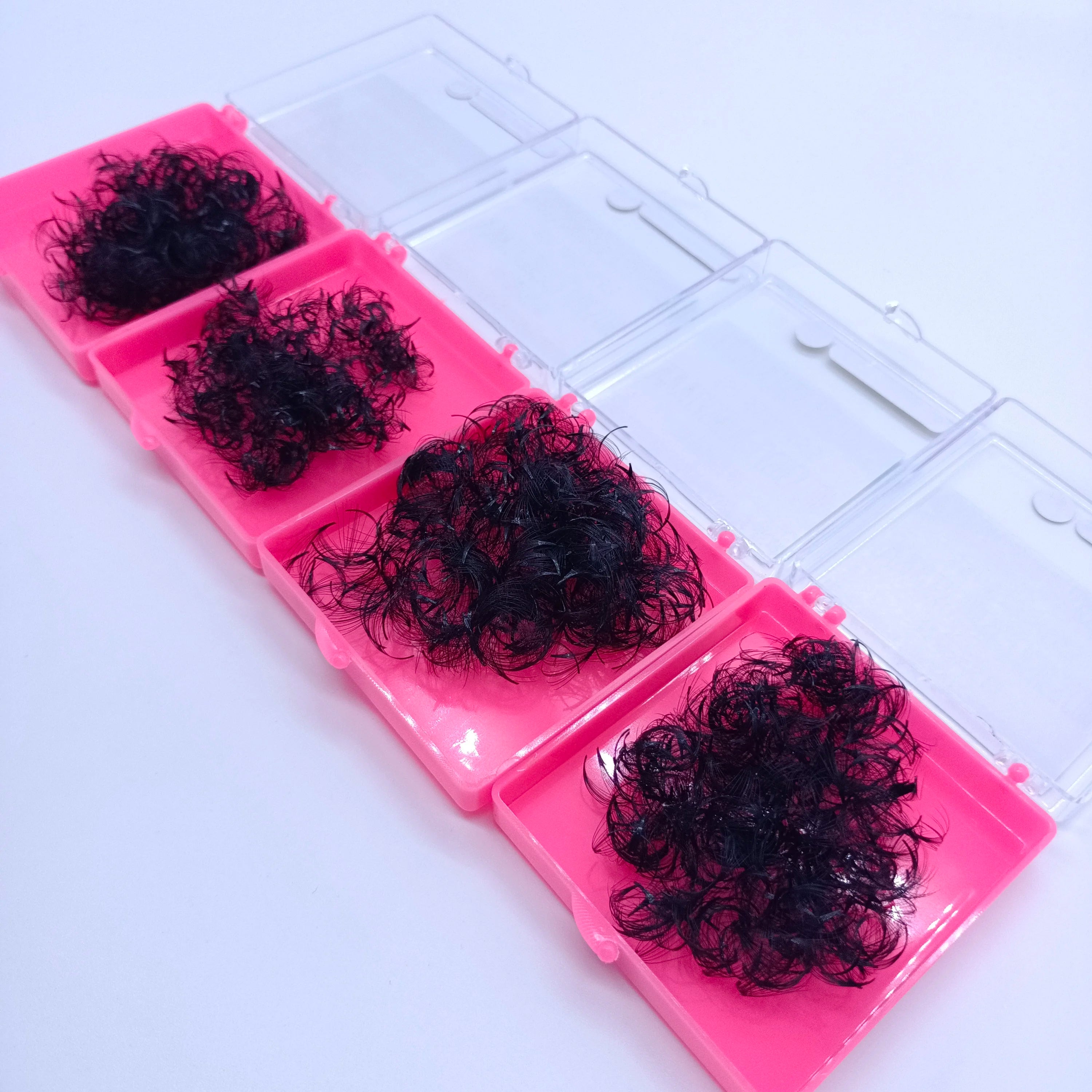 New Stocks 12d 14d Promade Volume Fan Eyelash Extension 20d Russian Wispy 0.03 0.05 0.07 C D L M Curl Loose Premade Fans