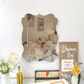 60x40cm Attractive Interior Decor Rectangle Luxury Wall Art Mirrors Big Creative Decorative Wall Hanging Mirror for Living Room