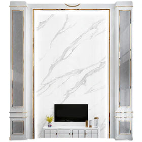 SONSILL Modern Design 3MM PVC Marble Sheet Panel UV Wall Board for Bathroom Living Room