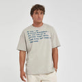 Men's Regular Fit O-Neck Short Sleeve Breathable T-Shirt with Pattern 'Time Will Never Change' Print Size XS Gray Imperio