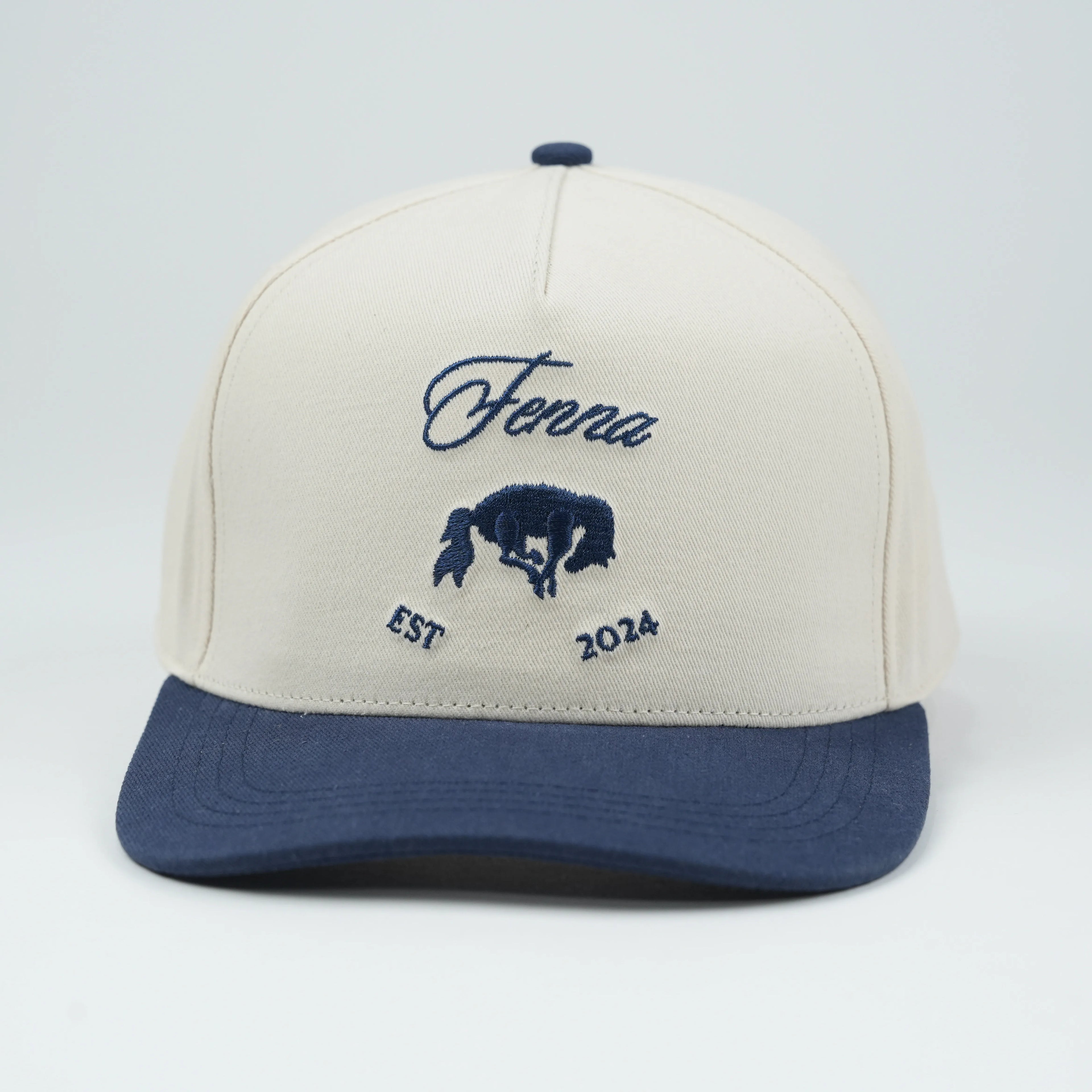 Low Profile Two-Tone Baseball Cap for Women Men Embroidered Dot Argyle Pattern Sport Cap Made Oxford Fashionable Baseball Hats