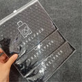 Custom logo Eco Friendly Small Jewelry Package Black Color Pvc Pouch Bag Zipper Padded Mailer Ziplock Bubble Bag