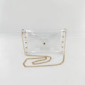 Fashion Plastic PVC Transparent Envelope Clear Purse Stadium Approved Shoulder Crossbody Bag for Women
