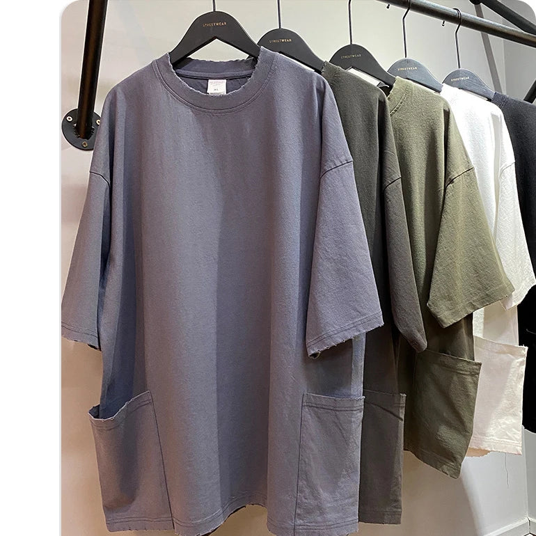 Washed T Shirts Mens Custom Logo Blank Vintage Oversize T Shirt Mens Tshirts Custom logo
