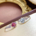 Factory Supply Classic Fashion 925 Sterling Silver Natural Gemstone Chunky Wedding & Party Rings for Women Wholesale