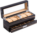 Luxury Watch Box with Wood and 10 Slots High Quantity Brown Storage in Stock Wooden Watch Case