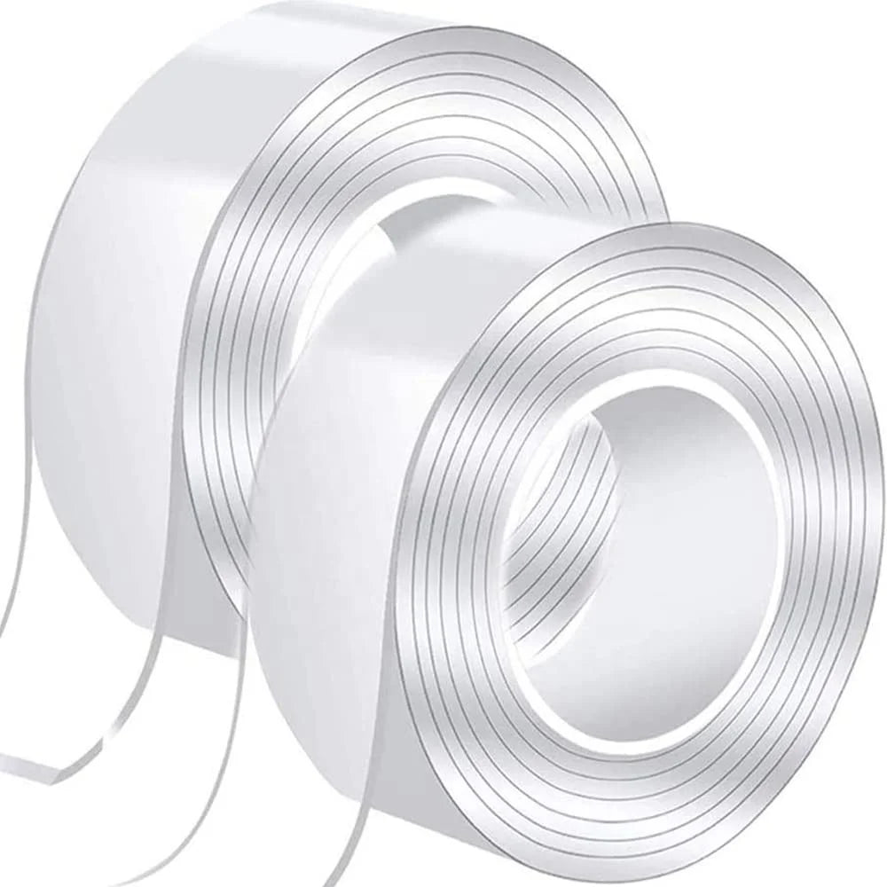 Customized Waterproof Transparent Double Sided Sticky Washable Reusable Thin 5m Sheet Adhesive Acrylic Nano Tape
