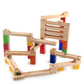 Top Sale Baby Wooden Marble Race Maze Game Ball Track Stack Block Toy Montessori Educational Rail Toys for Kids