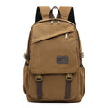 Custom Printed Vintage Style Men's Heavy Duty Canvas Backpack Water-Proof for Travel & Exercise