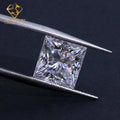 Wholesale VVS Moissanite Stone 1.0ct 3.0ct 5.0CT Square Princess Cut Mossanite Diamond Loose Moissanite Gemstone Fast Shipping