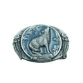 Men Personality Wolf Belt Buckle Vintage Denim Belt Buckle